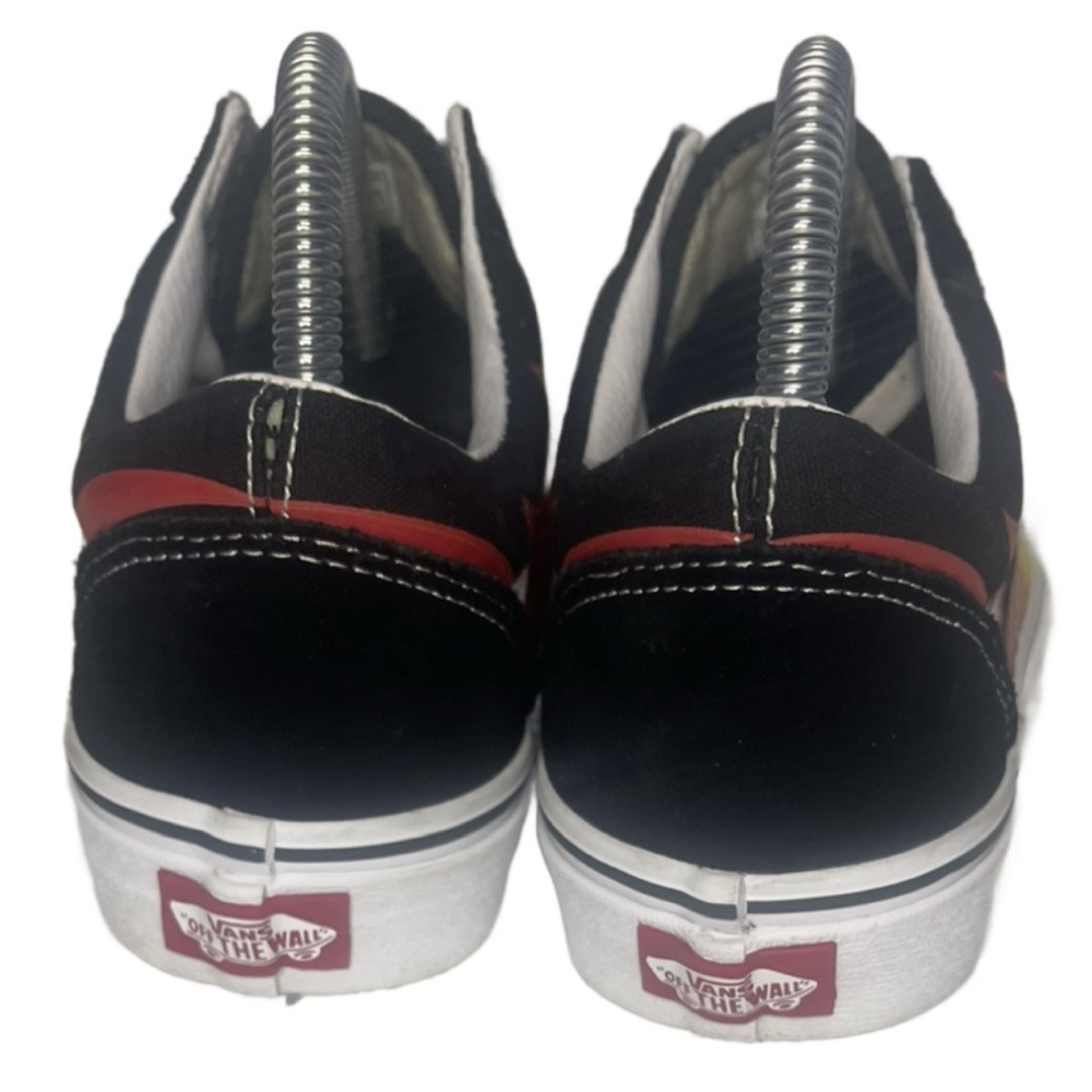 Vans Old Skool Flame Mens Size 8 Black Athletic Casual Shoes Sneakers Suede - Picture 9 of 13